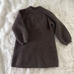 Zara Kids Brown Knit Sweater Dress
